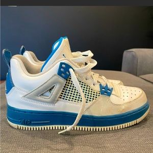 Jordan 4 Fusion Military Blue Size 5Y (or women’s 6.5)